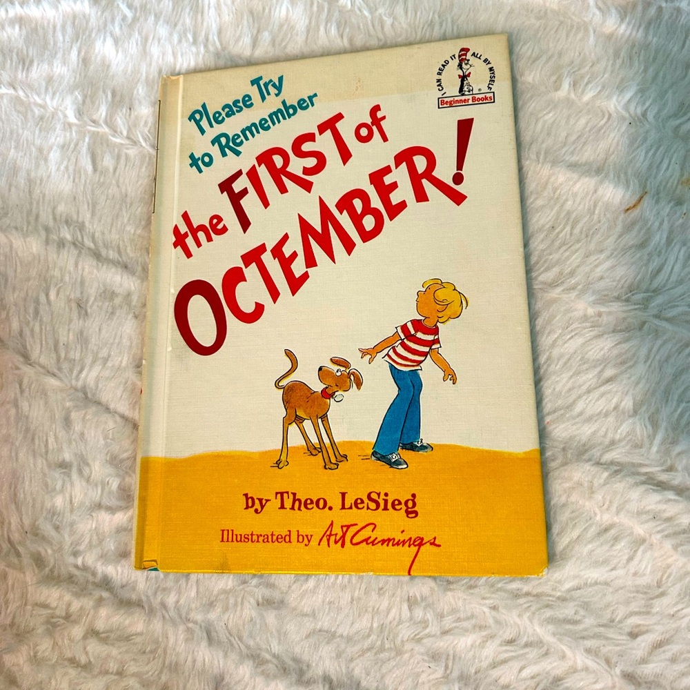 Dr Suess book club edition 1977 the First of Octember
